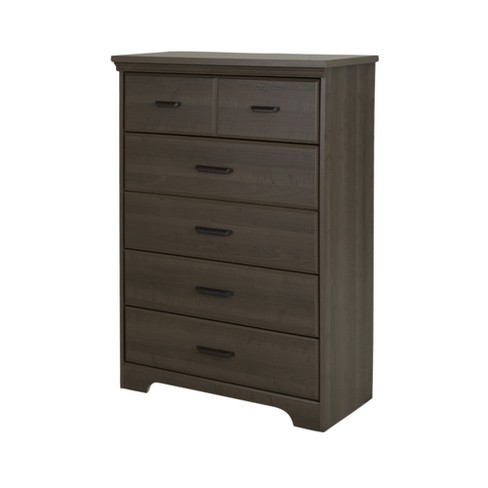 South Shore Versa 5 Drawer Chest In Gray Maple Furniture Home Garden