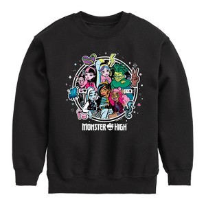 Boys' - Monster High - Toddler And Youth Crewneck Fleece Sweatshirt Graphic Long Sleeve Fleece Sweatshirt - 1 of 4