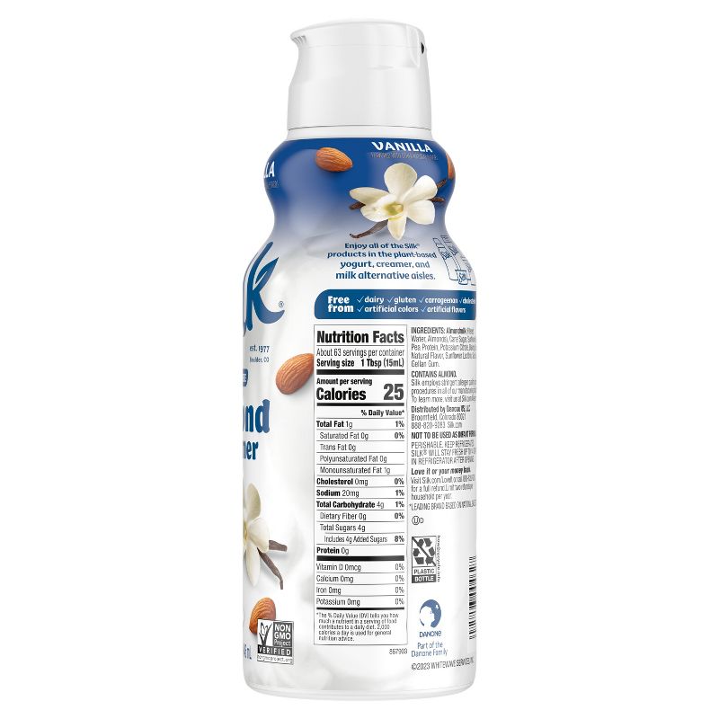 Silk Vanilla Almond Creamer - 32 fl oz (1qt) Bottle, 6 of 15