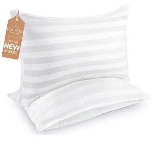 Heycuzi Queen Size Pillows for Sleeping: Hotel Quality - Down Alternative Microfiber Filled for Back, Stomach Side Sleepers Breathable Skin-Friendly - 1 of 4