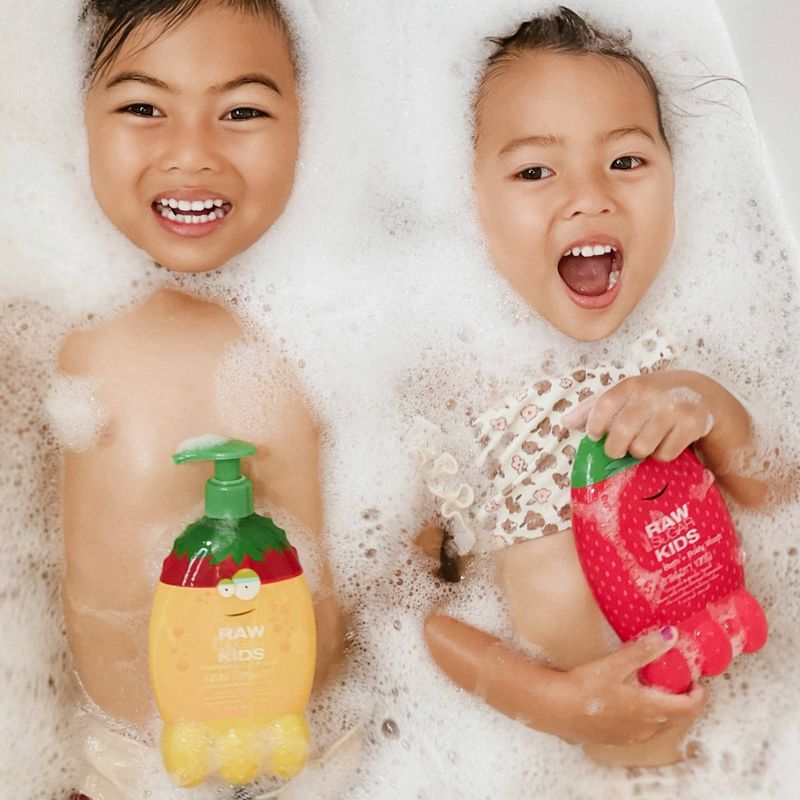 Raw Sugar Kids Bubble Bath + Body Wash Strawberry Vanilla - 12 fl oz, 6 of 13