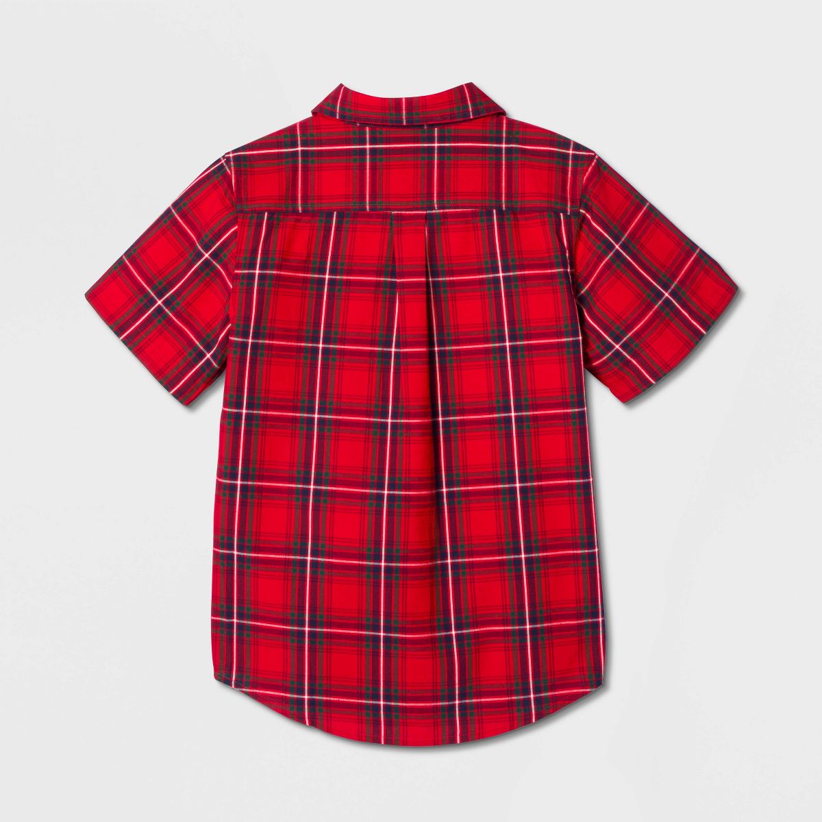 Boys' Short Sleeve 100% Cotton Classic Fit Plaid Button-Down Shirt - Cat & Jack™ - thumbnail 3