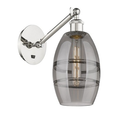 Vaz - 1 Light Arm Adjusts Up and Down Wall Sconce In Industrial Style-8.13 Inches Tall and 5.88 Inches Wide
