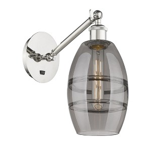 Vaz - 1 Light Arm Adjusts Up and Down Wall Sconce In Industrial Style-8.13 Inches Tall and 5.88 Inches Wide - 1 of 1