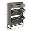 Chery Life Narrow Shoe Cabinet with 2 Flip Drawers, 1 Drawer, Entryway Hidden Shoe Storage for 12 Pairs of Shoes - 3 of 4