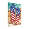 "Patriotic Flipflops Summer Fun Beach" Outdoor All-Weather Wall Decor - 2 of 4