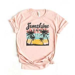 Simply Sage Market Women's Sunshine On My Mind Short Sleeve Graphic Tee - 1 of 3