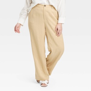Women's High-Rise Straight Trousers - A New Day™ - 1 of 3
