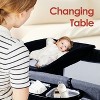 Kinder King 4-in-1 Portable Nursery Center and Bedside Crib with Bassinet, Changing Table, Storage Basket, Side Zipper & Travel Bag - 3 of 4