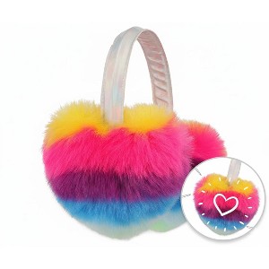 FAAYFIAN Kids Winter Knit Earmuffs, Soft Furry Ear Warmers for Boys and Girls, Cozy Cold-Weather Ear Covers for Ages 3–8 - 1 of 4