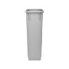Alpine Industries Polypropylene Commercial Indoor Trash Can with Dolly 23-Gallon Gray - 4 of 4