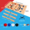 Kiditos 3-in-1 Wooden Sling Puck Board Game with Chess and Checkers, solid wood slingshot tabletop game for kids and adults - 2 of 2