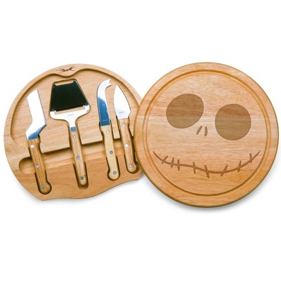Toscana Disney Nightmare Before Christmas Jack Circo Cheese Charcuterie Cutting Board and Tools Set