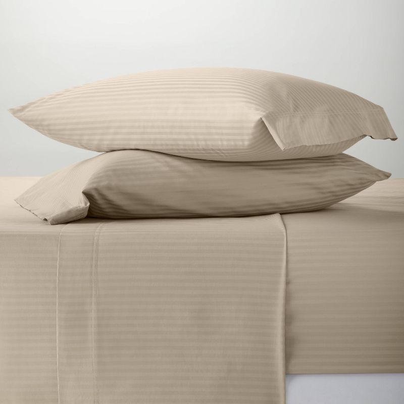 400 Thread Count Damask Solid Sheet Set - Threshold™ , 2 of 5