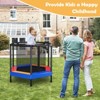 Infans 48" Hexagonal Kids Trampoline Recreational Bounce Jumper W/Foam Padded Handrails - 3 of 4