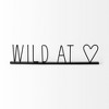 HomeRoots 24" Black and Brown Metal And Wood Wild At Heart Tabletop Sign - 4 of 4