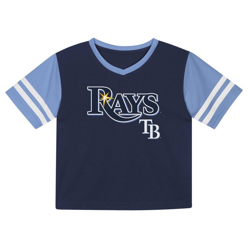 MLB Tampa Bay Rays Toddler Boys&#39; Pullover Team Jersey, 2 of 4