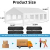 arty Tent Heavy Duty Wedding Canopy W/ Removable Sidewall & Storage Bag - 2 of 4