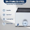 24"x24"x9.4" Divided Maple Syrup Evaporator Pan Stainless Steel With Thermometer &Valve - 3 of 4