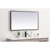 Elegant Lighting Pier 24x40 inch LED mirror with adjustable color temperature 3000K/4200K/6400K in black - 4 of 4