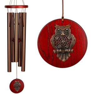 Woodstock Windchimes Habitats Owl, Bronze, Wind Chimes For Outside, Wind Chimes For Garden, Patio, and Outdoor Decor, 26"L - 1 of 4