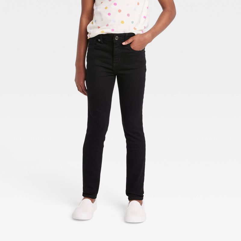 Girls' High-Rise Ultimate Stretch Skinny Jeans - Cat & Jack™, 1 of 4