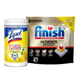 Finish Lemon Ultimate Dishwasher Detergent Tablets 21ct + 80ct