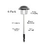 Nature Spring Set of 6 Stainless Steel Solar Pathway Lights – 17", Silver - image 2 of 4