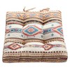 Greenland Home Fashions Phoenix Tan 4-Piece Chair Pad Set, 18"x18"x2", Tufted Cushions for Indoor Seating, Soft & Supportive - 2 of 4