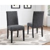 NicBex Upholstered Fabric Dining Chair with Backrest & Nailhead Trim for Kitchen,Dining Chair,Set of 2 - 2 of 4