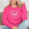 Simply Sage Market Women's Graphic Sweatshirt Embroidered Beverly Hills Tennis Raquet - 2 of 3