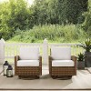 2pk Bradenton Steel Outdoor Swivel Rocking Chairs - Crosley
 - 3 of 4