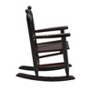 Lyngins Kids' Solid Hardwood Rocking Chair with Sturdy Slatted Backrest, Easy Assembly, Indoor/Outdoor Accent Chair for Balcony/Porch/Kids' Room - 4 of 4