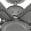 Hunter 60" Downtown Ceiling Fan Matte Silver Modern Industrial Wet Rated - 3 of 4