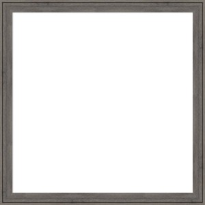 Amanti Art 27"x27" Regis Barnwood Gray Narrow Framed Magnetic Dry Erase Board - 1 of 4