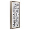 Stupell Industries Find Self In Sea Phrase, 11" x 25" - 3 of 4
