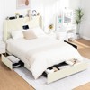 COMHOMA Metal Platform Bed Frame with Headboard,  3 Storage Drawers, Type-C&USB Ports - 2 of 4