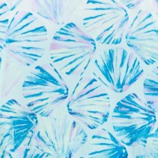 blue ombre seashells