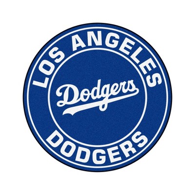 MLB Los Angeles Dodgers 27"x27" Script Roundel Rug