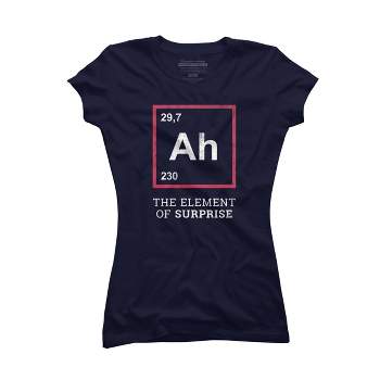 Junior's Design By Humans Ah the element of surprise - funny gift idea By villainspirit T-Shirt