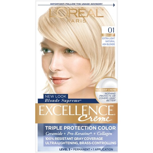 L'oreal Paris Excellence Triple Protection Permanent Hair Color - 6.3 Fl Oz  - 5ab Mocha Ash Brown - 1 Kit : Target