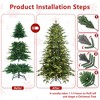 NAYSAYE Christmas Tree Stand 4FT Green PVC PE Tree 919 Tips Hinged with Metal Stand for Christmas Decorations, Green, 33"*48"*9.02" - 4 of 4