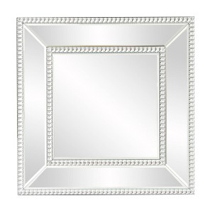 Howard Elliott Bijou Accent Wall Mirror Silver: Modern Square Glass, No Assembly, Wall Mount - 1 of 4