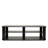 Furinno Mid-century 3-Tier Entertainment Center TV Stand for TVs up to 45" Black - 2 of 4
