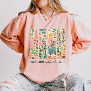 Simply Sage Market Meet Me Under The Stars Lightweight Garment Dyed Sweatshirt - 1 of 4