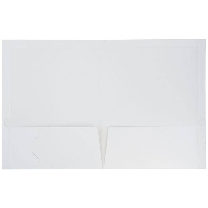 JAM 6pk Glossy Paper Folder 2 Pocket - White, 6 of 16