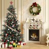 4.5 Ft/6.5FT/7.7 ft Pre-lit Artificial Christmas Tree,Spruce Prelit Christmas Trees - 2 of 4