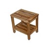 18" Eleganto ED998 Wide Teak Shower Safety Transfer Bench - EcoDecors - 4 of 4