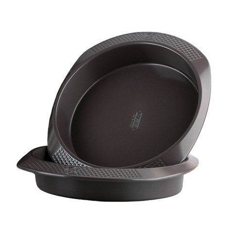Saveur Selects Set of 2 Round Non-stick Carbon Steel Cake Pans: 11.4"x10"Wx2"H" - image 1 of 3