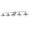 Casa 5-Light Dimmable Vanity Fixture - Sleek Steel Design for Bathroom & Powder Room - 3 of 3